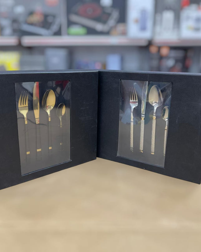 36pcs Elegant Stainless Steel Cutlery Set-Zah