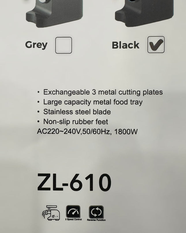 Uakeen Meat Grinder ZL-610