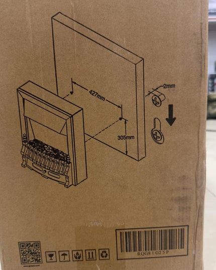 Geepas Coal Flame Effect Electric Heater 28581
