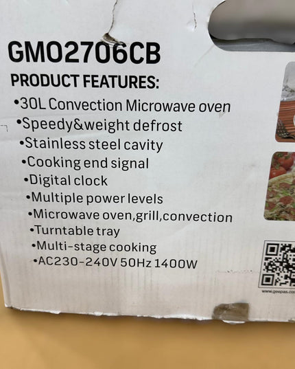 Geepas 30L Microwave Oven 2706