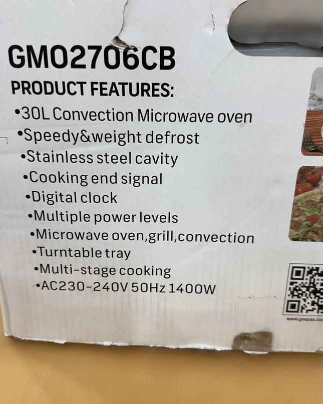 Geepas 30L Microwave Oven 2706