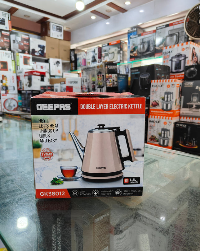 Geepas 1.2L Double Layer Kettle 38012