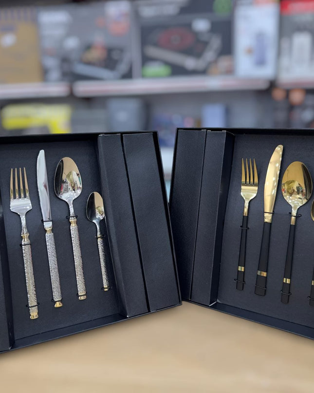 36pcs Elegant Stainless Steel Cutlery Set-Zah