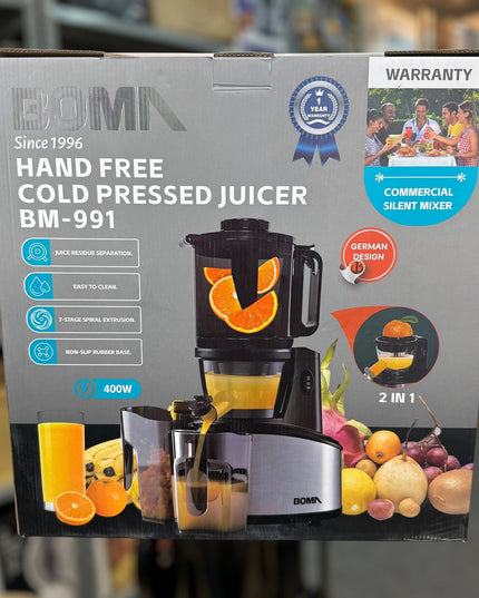 Boma 2 in 1 slow juicer & citrus ( full mouth Juicer)