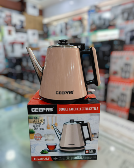 Geepas 1.2L Double Layer Kettle 38012