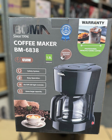 BOMA black Coffee Maker BM 6838